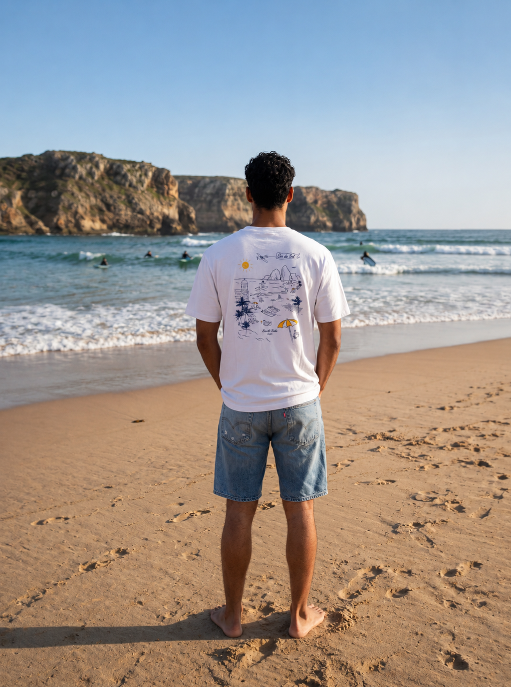 T-Shirt Praia Lagos - White