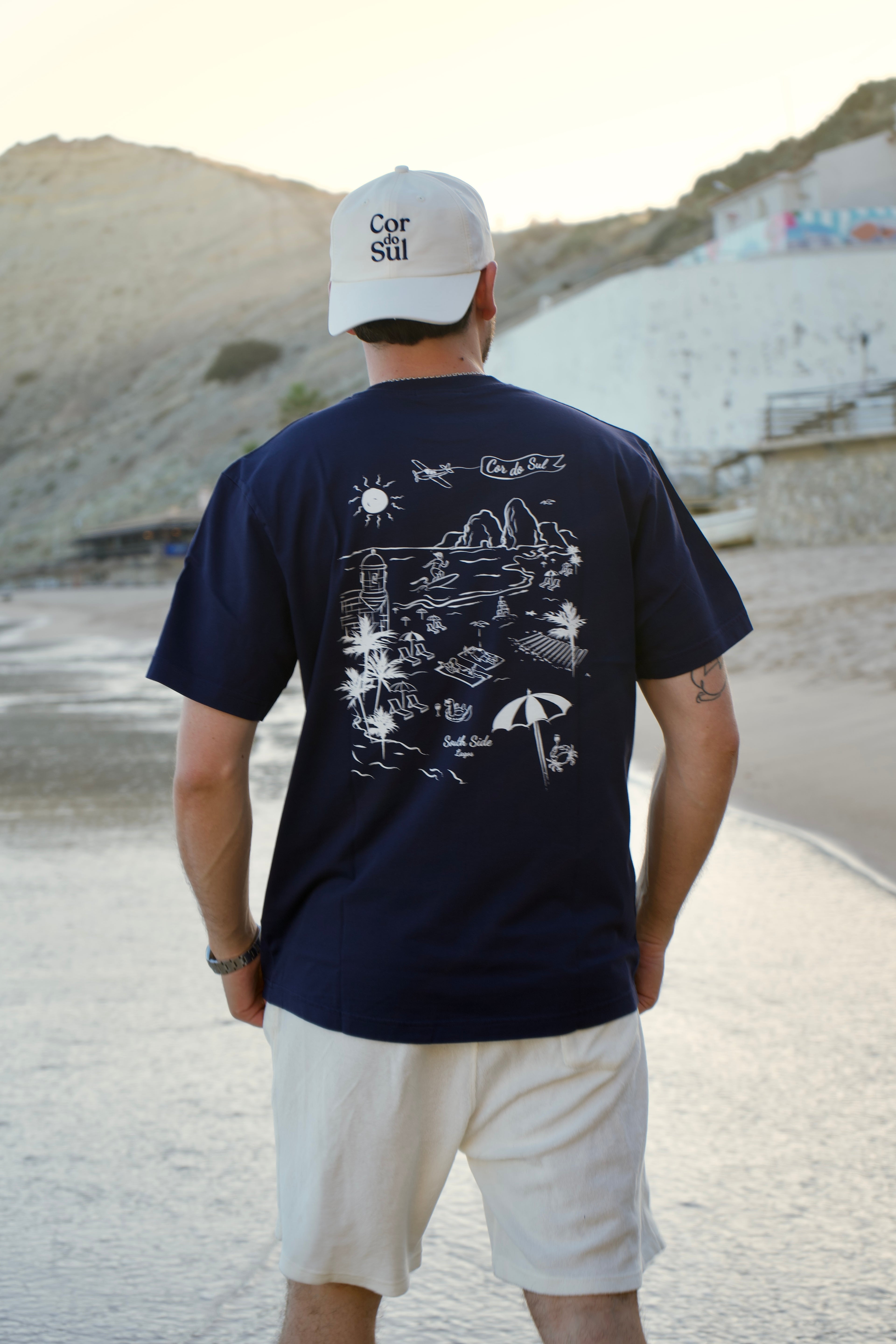 T-Shirt Praia Lagos - Blue